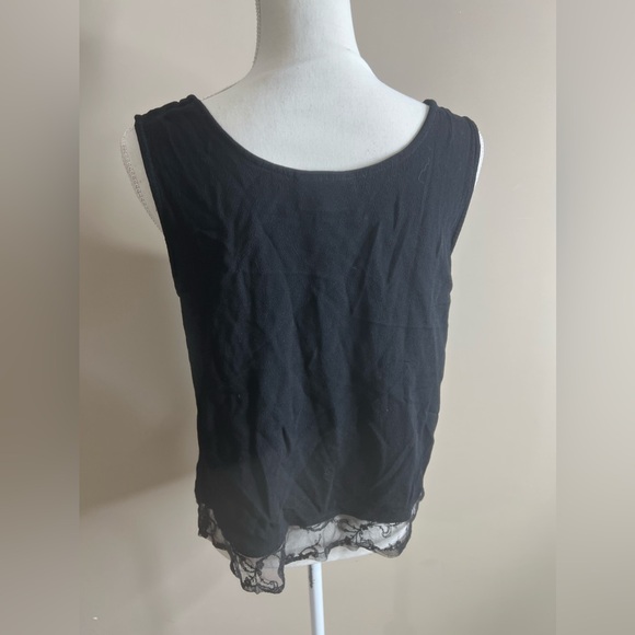 Timbuktu rayon tank top lace edge size 2 - Picture 2 of 7